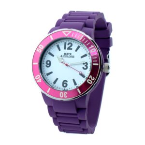 Purple Rubber Sport Watch