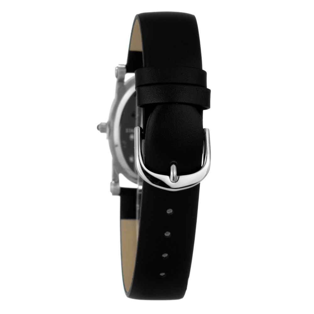 Black Leather Dress Watch - Image 2