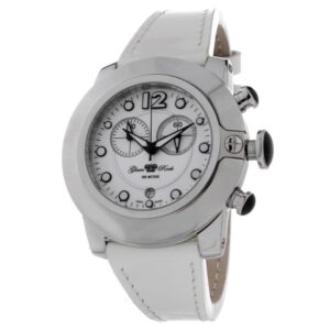 White Leather Dress Watch