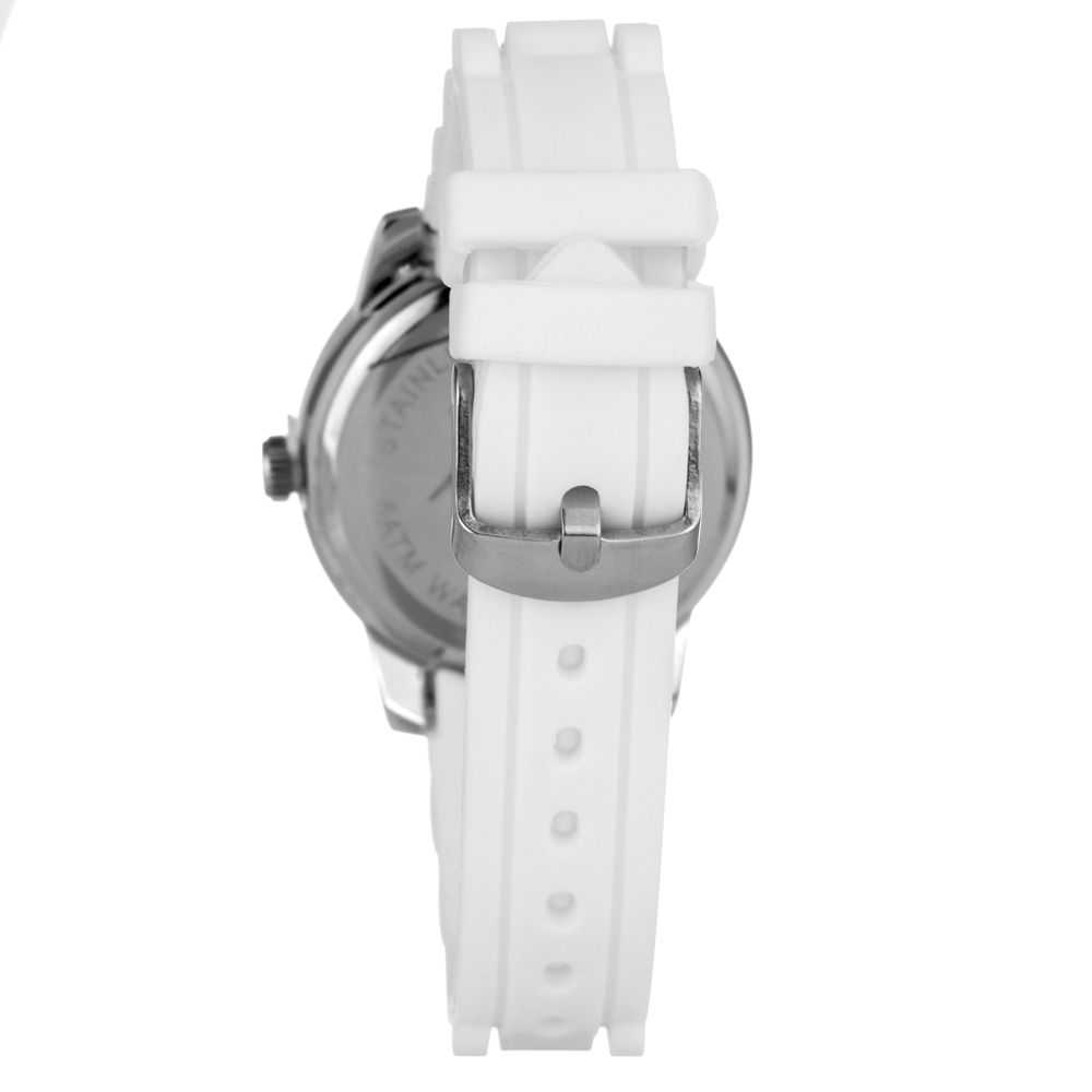 White Rubber Sport Watch - Image 2