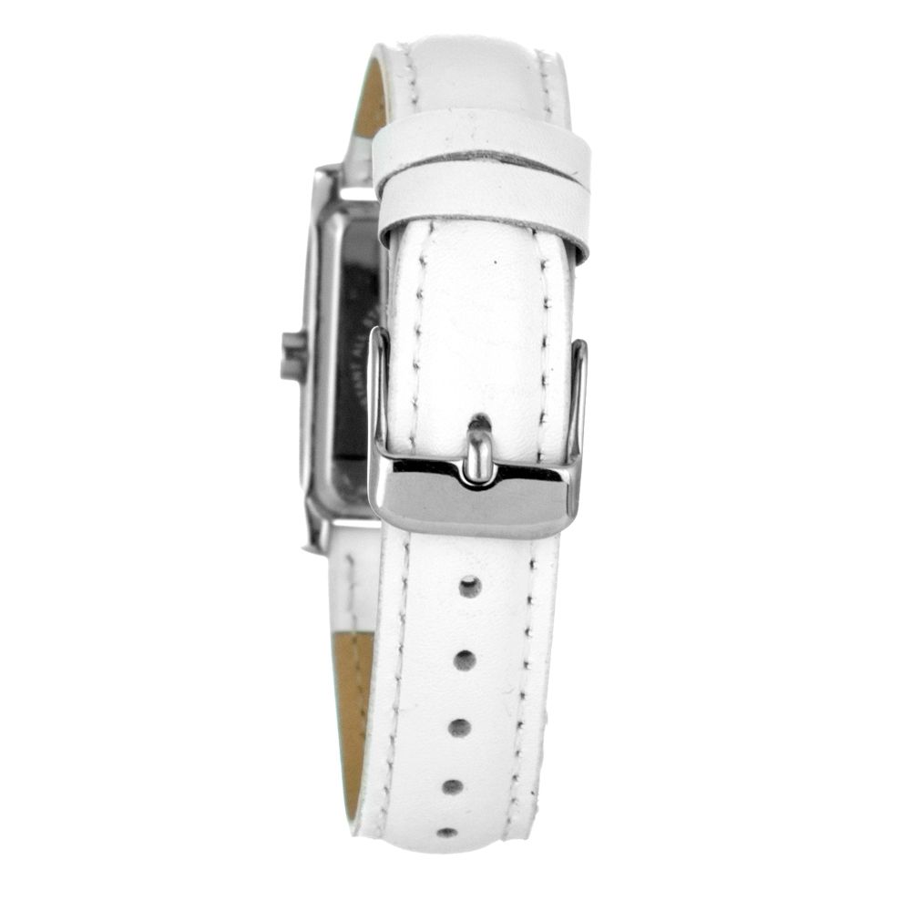 White Leather Dress Watch - Image 2