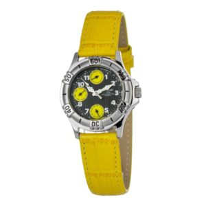 Bicolor Leather Dress Watch