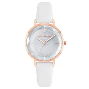 White Plastic Dress Watch