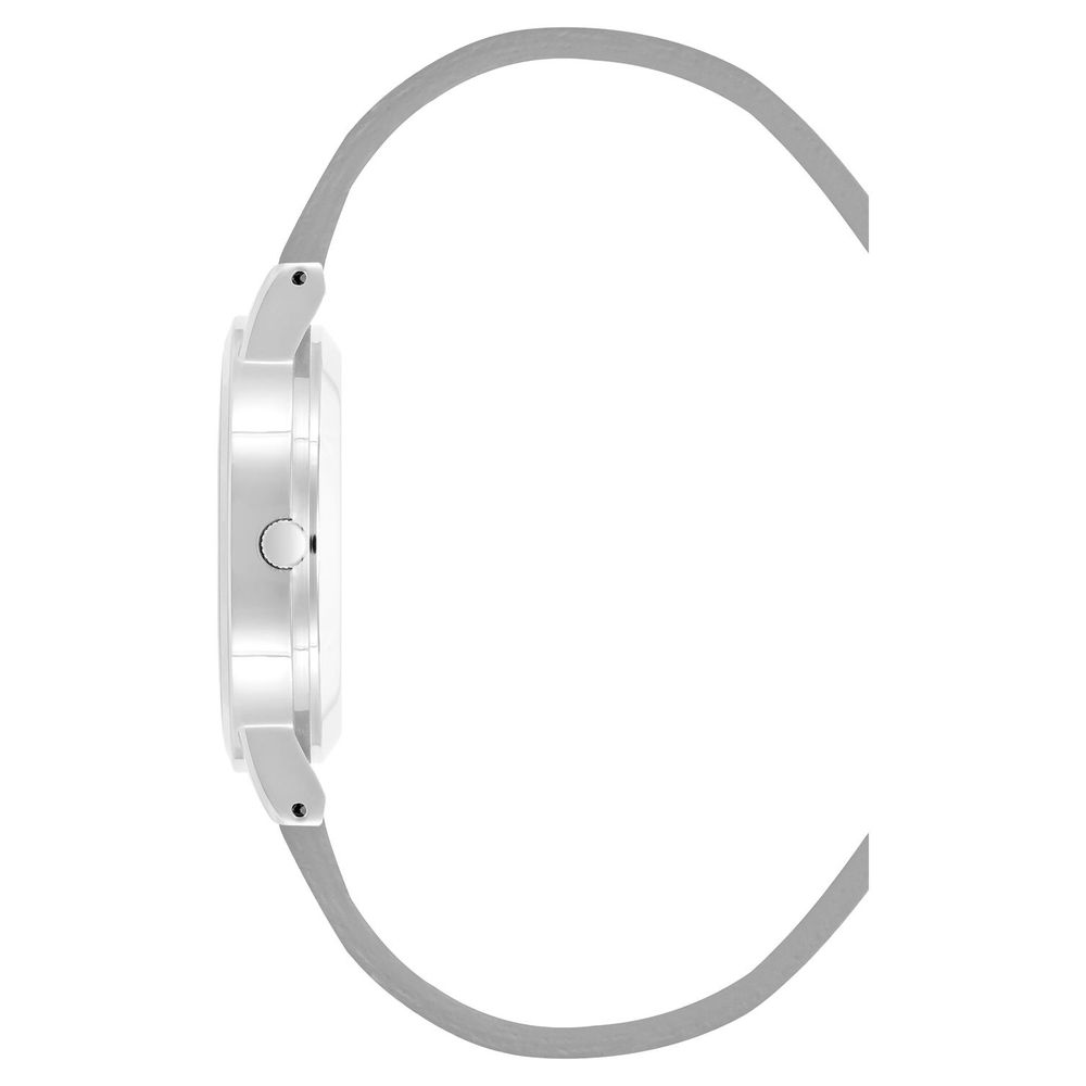 Silver Plastic Dress Watch - Image 2