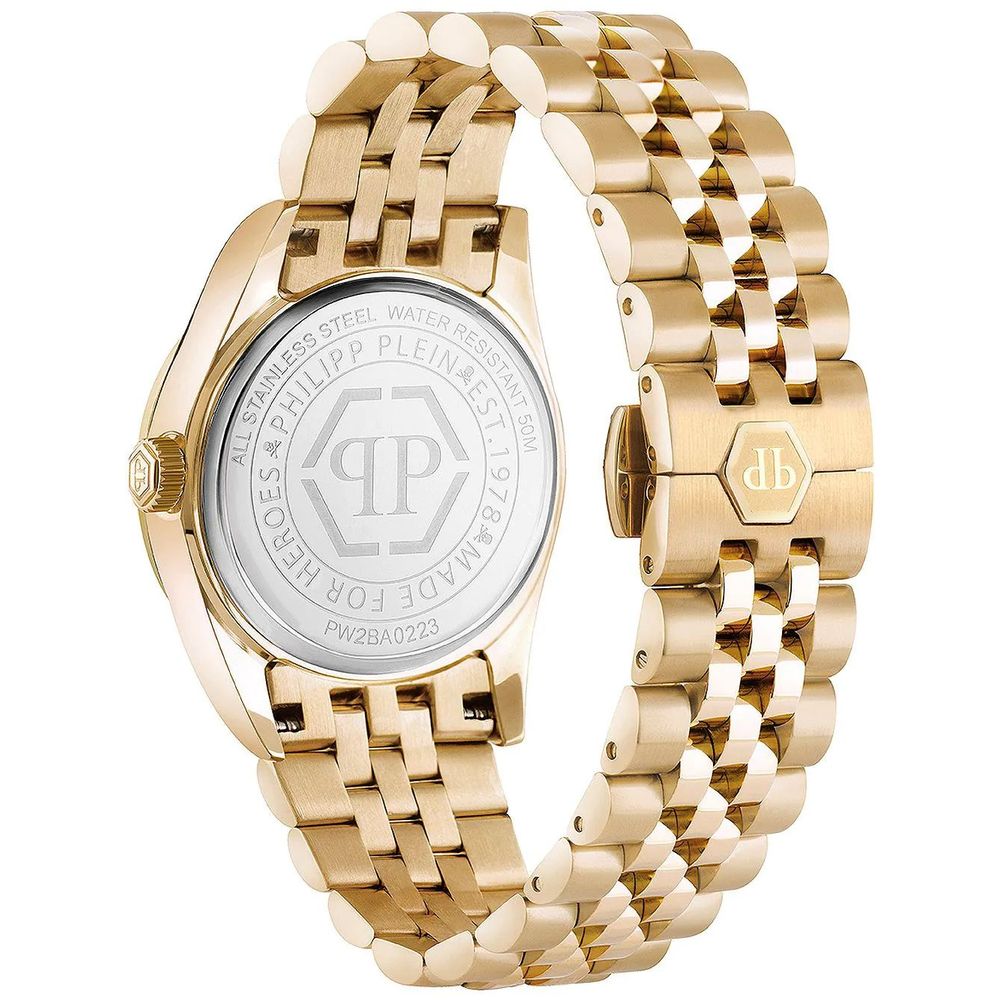 Gold Stainless Steel Dress Watch - Image 2