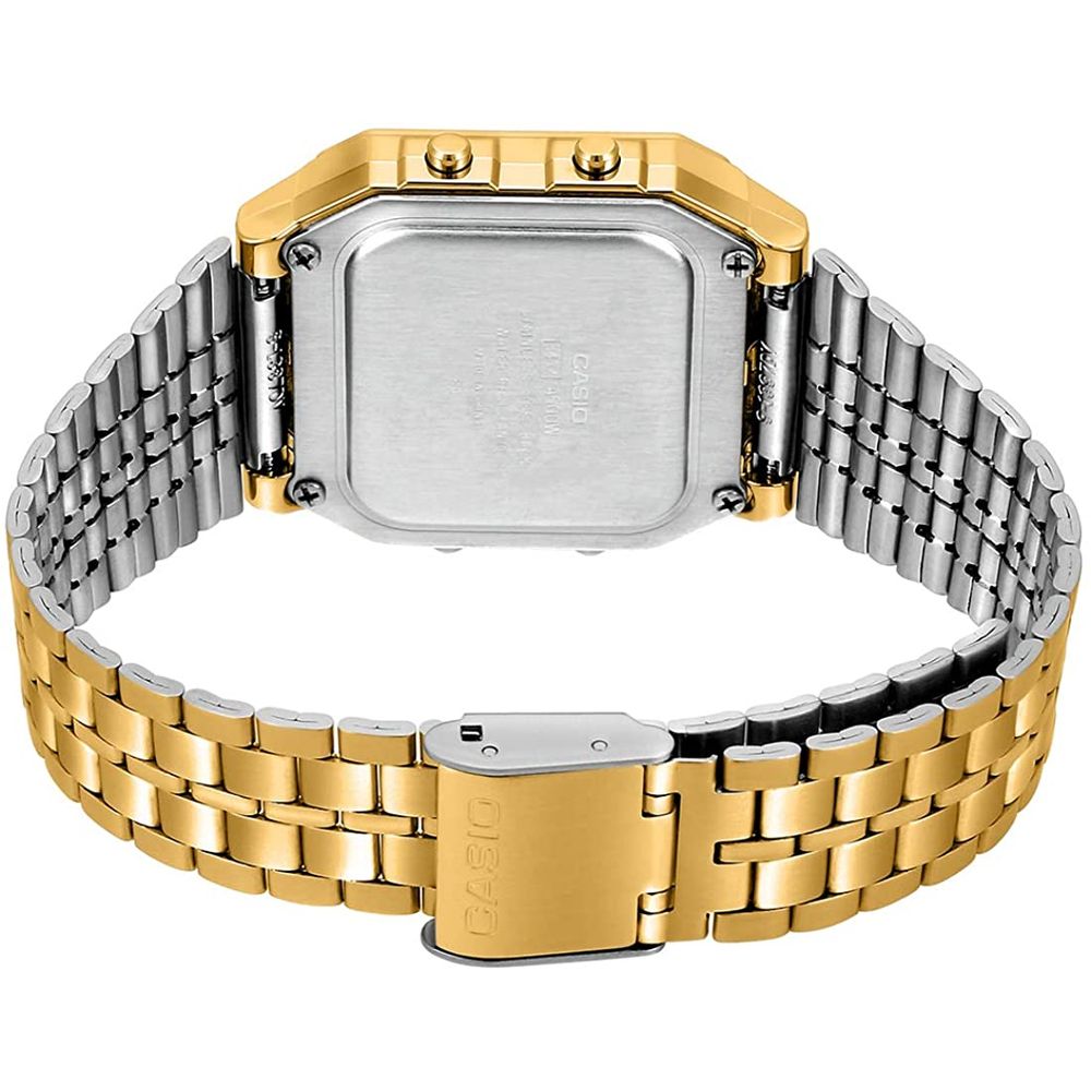 Gold Stainless Steel Digital Watch - Image 2
