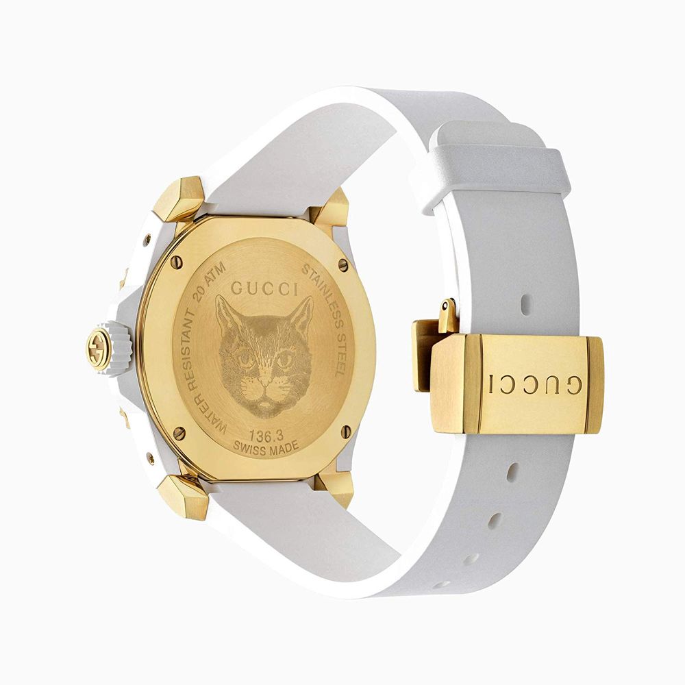 White Rubber Sport Watch - Image 2