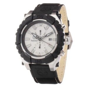 Black Leather Sport Watch