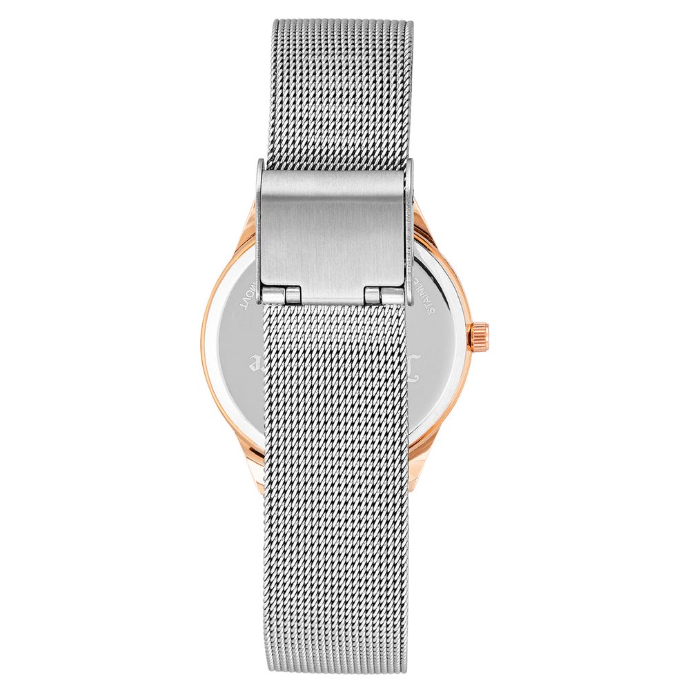 Silver Stainless Steel Dress Watch - Image 2
