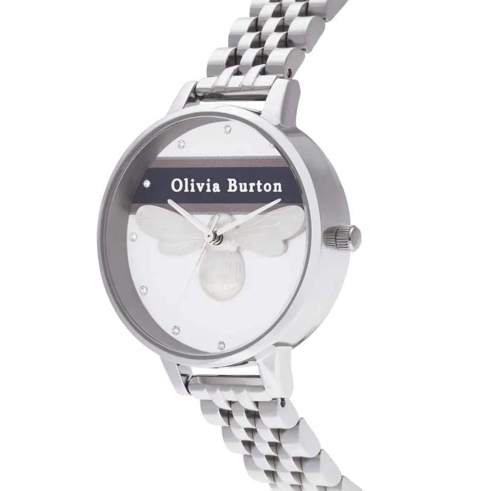 Silver Stainless Steel Dress Watch - Image 2