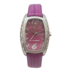 Purple Leather Dress Watch