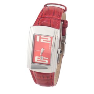 Multicolor Leather Dress Watch