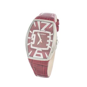 Multicolor Leather Dress Watch