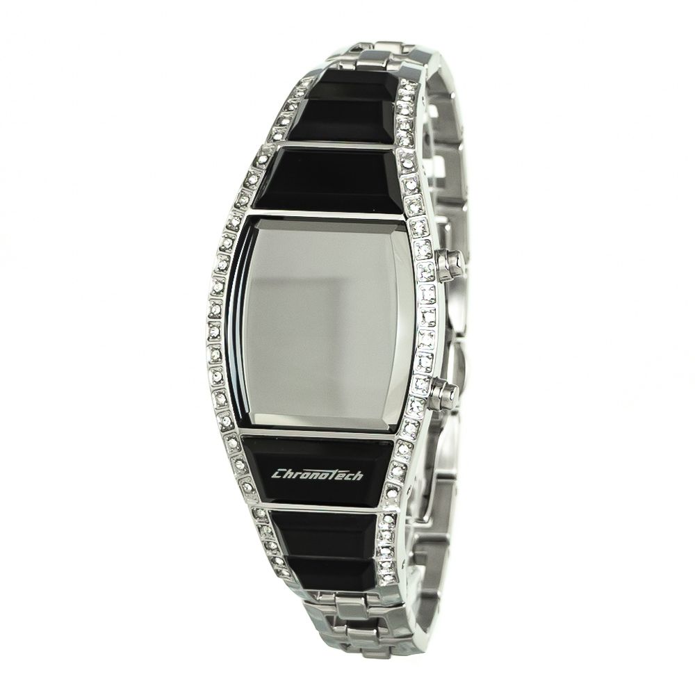 Silver Stainless Steel Digital Watch - Image 2