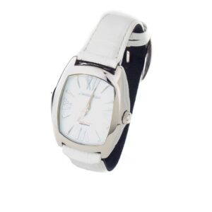 Black Leather Dress Watch