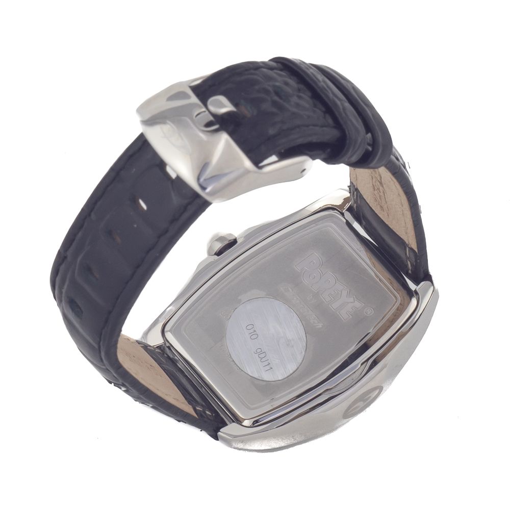 Black Leather Dress Watch - Image 2