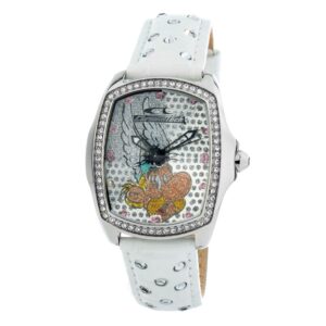 White Leather Dress Watch