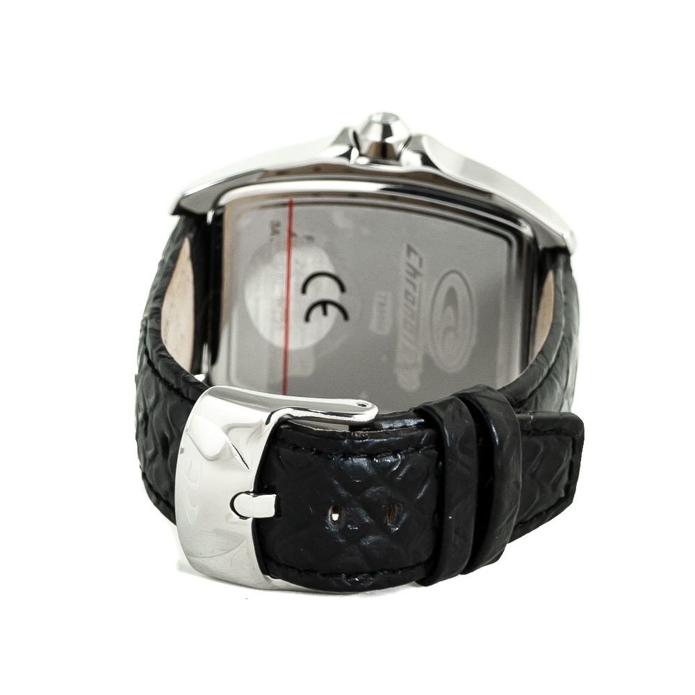 Black Leather Dress Watch - Image 2