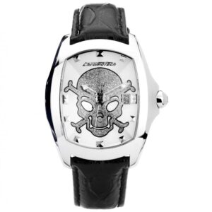 Black Leather Dress Watch