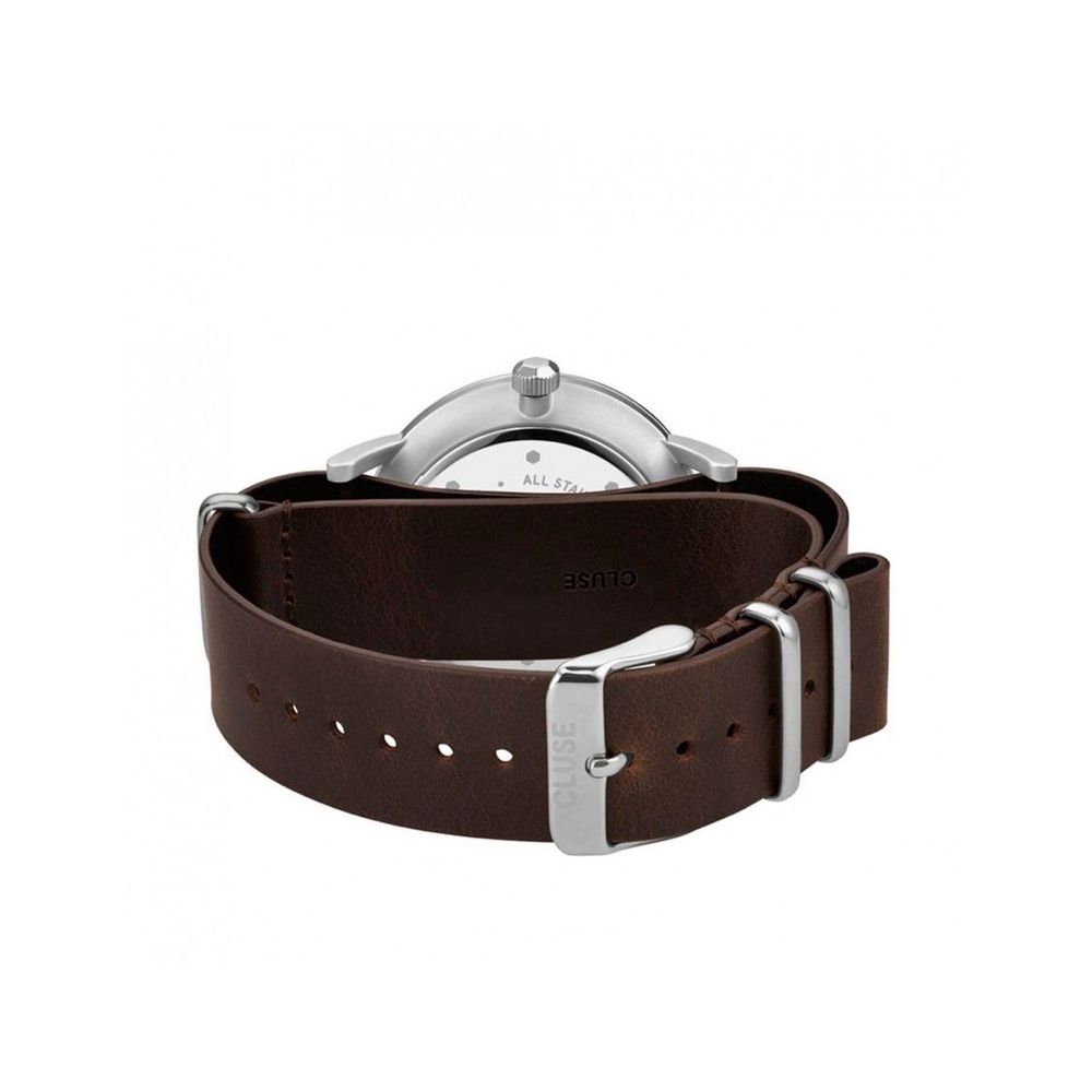 Brown Leather Dress Watch - Image 2