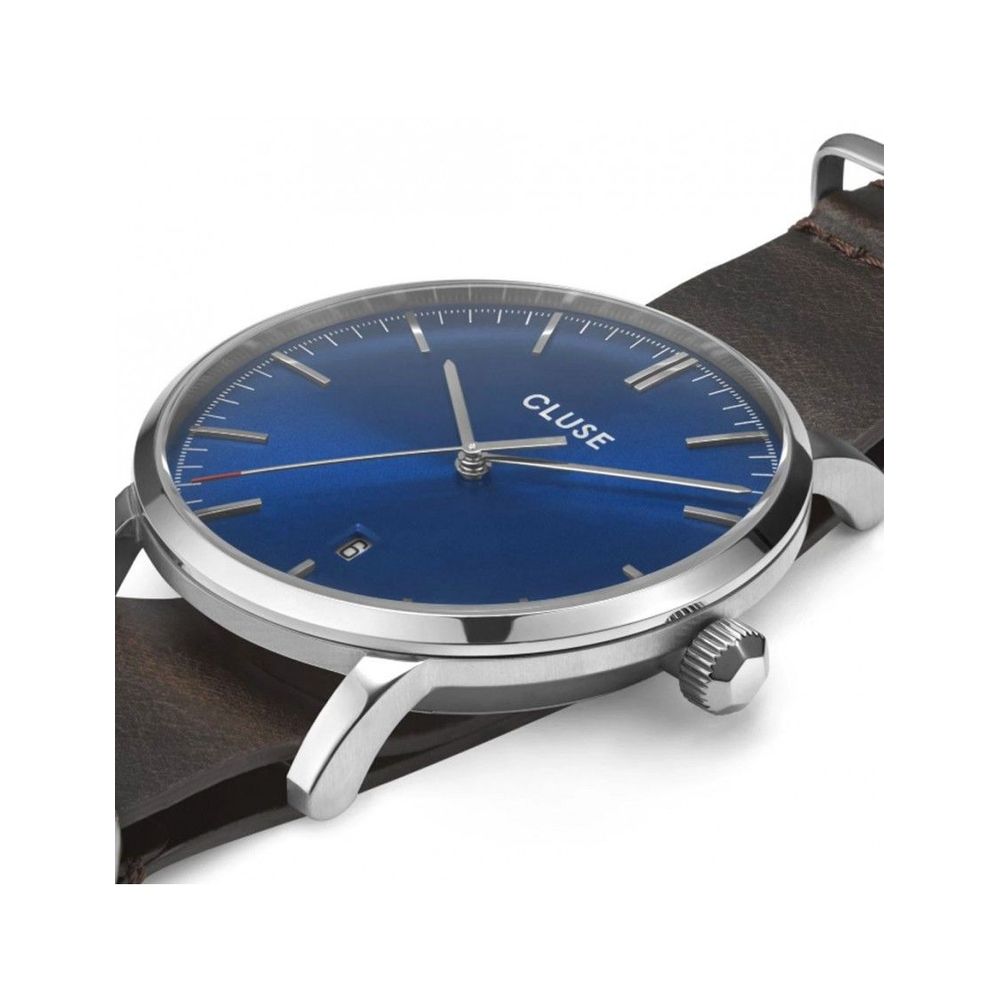 Brown Leather Dress Watch - Image 3