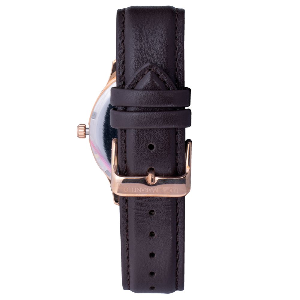 Brown Leather Dress Watch - Image 2