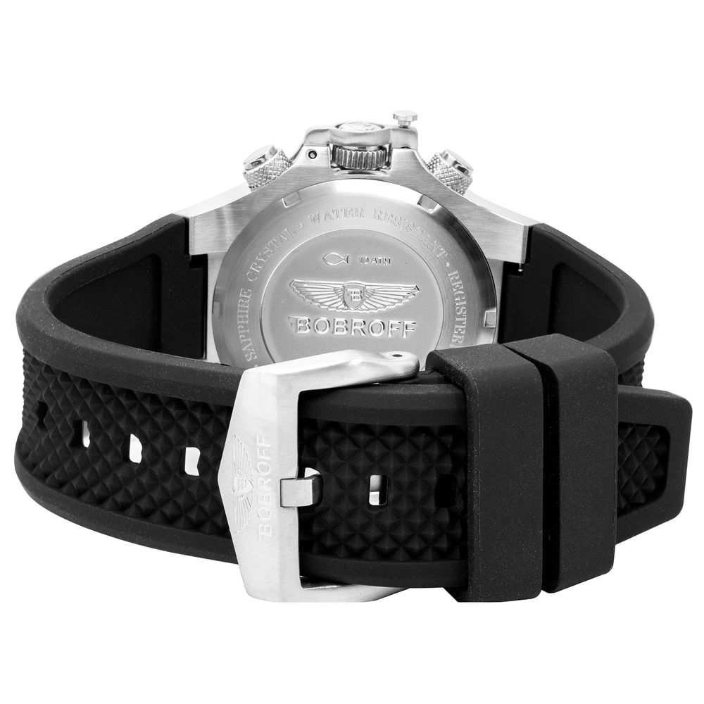 Black Rubber Sport Watch - Image 2