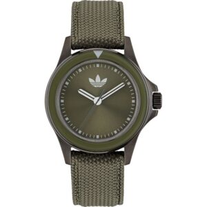 Bicolor Fabric Dress Watch
