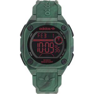 Bicolor Synthetic Digital Watch
