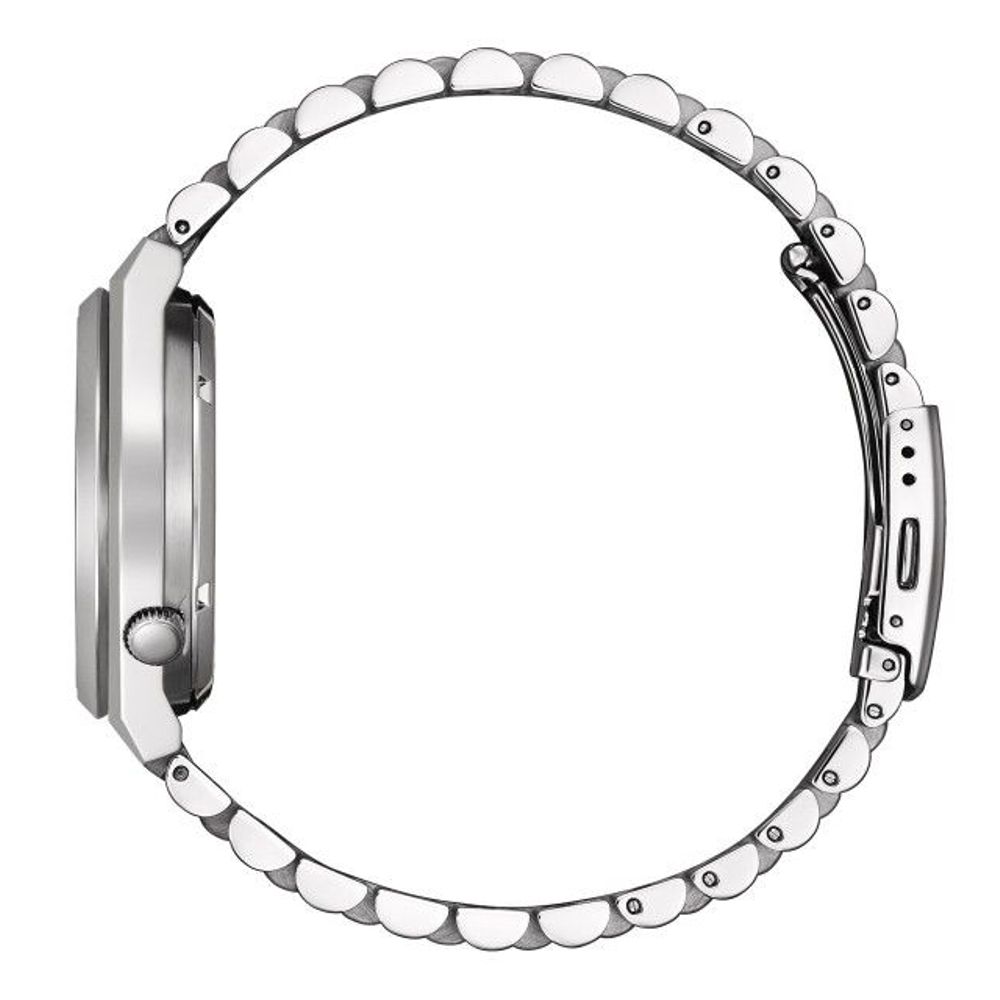 Gray Stainless Steel Dress Watch - Image 2