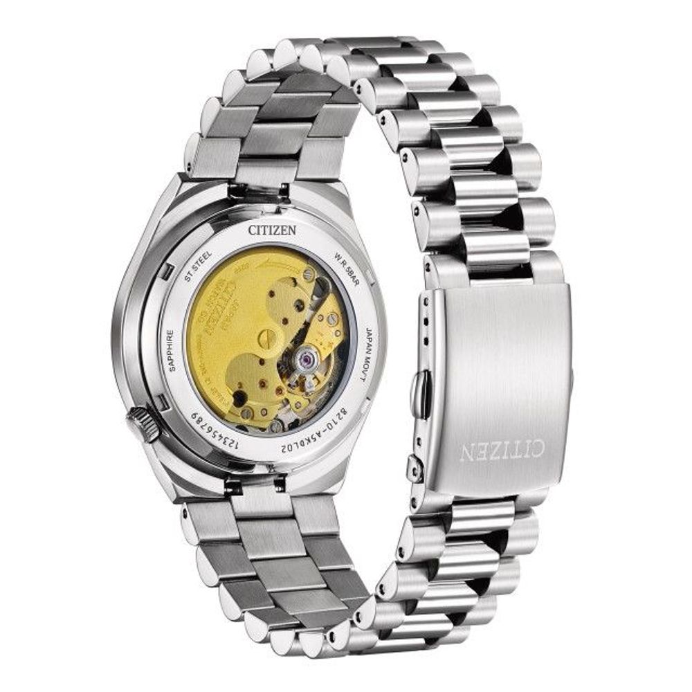 Gray Stainless Steel Dress Watch - Image 3