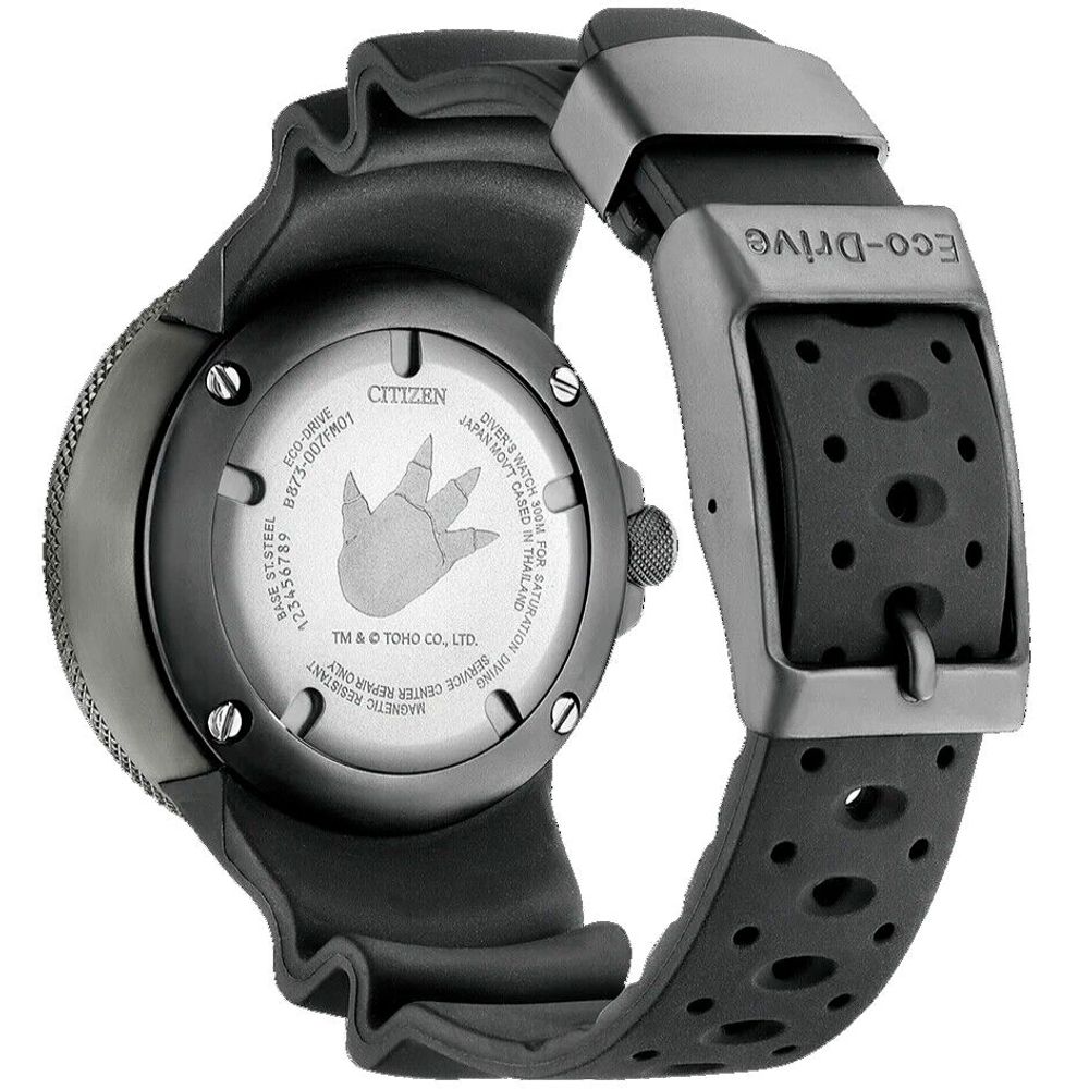 Black Rubber Sport Watch - Image 2