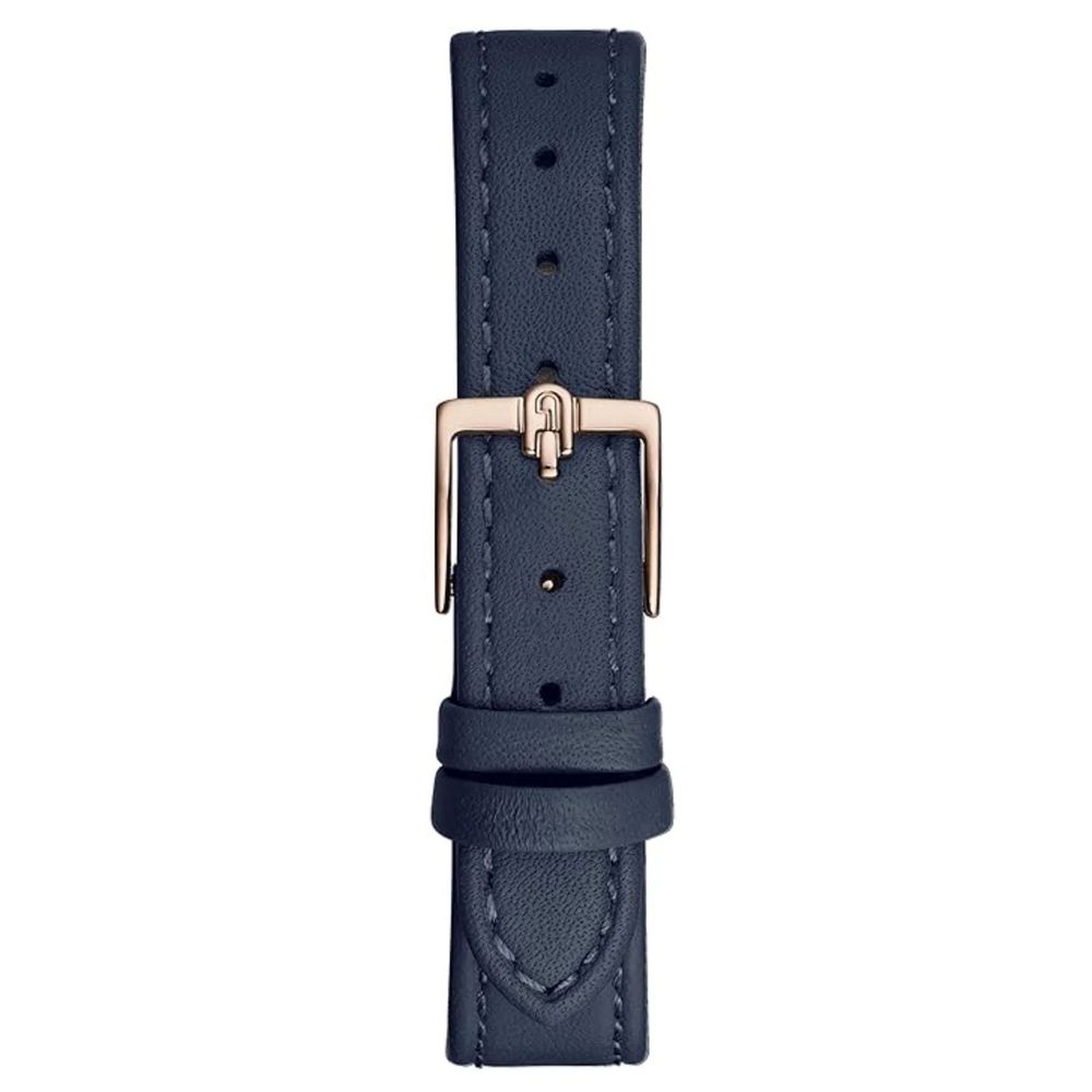 Blue Leather Dress Watch - Image 3
