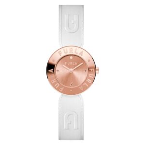 White Leather Dress Watch