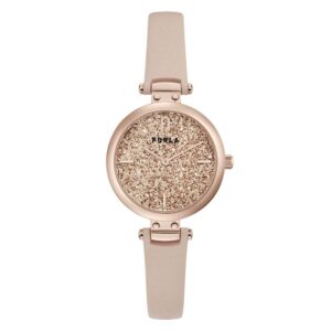 Multicolor Leather Dress Watch