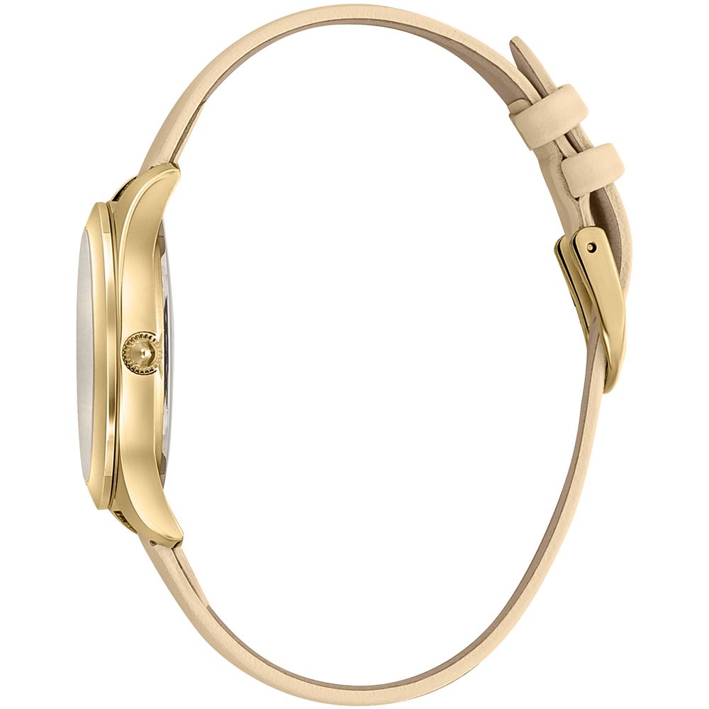 Beige Leather Dress Watch - Image 3
