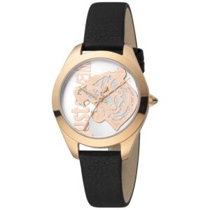 Black Leather Dress Watch
