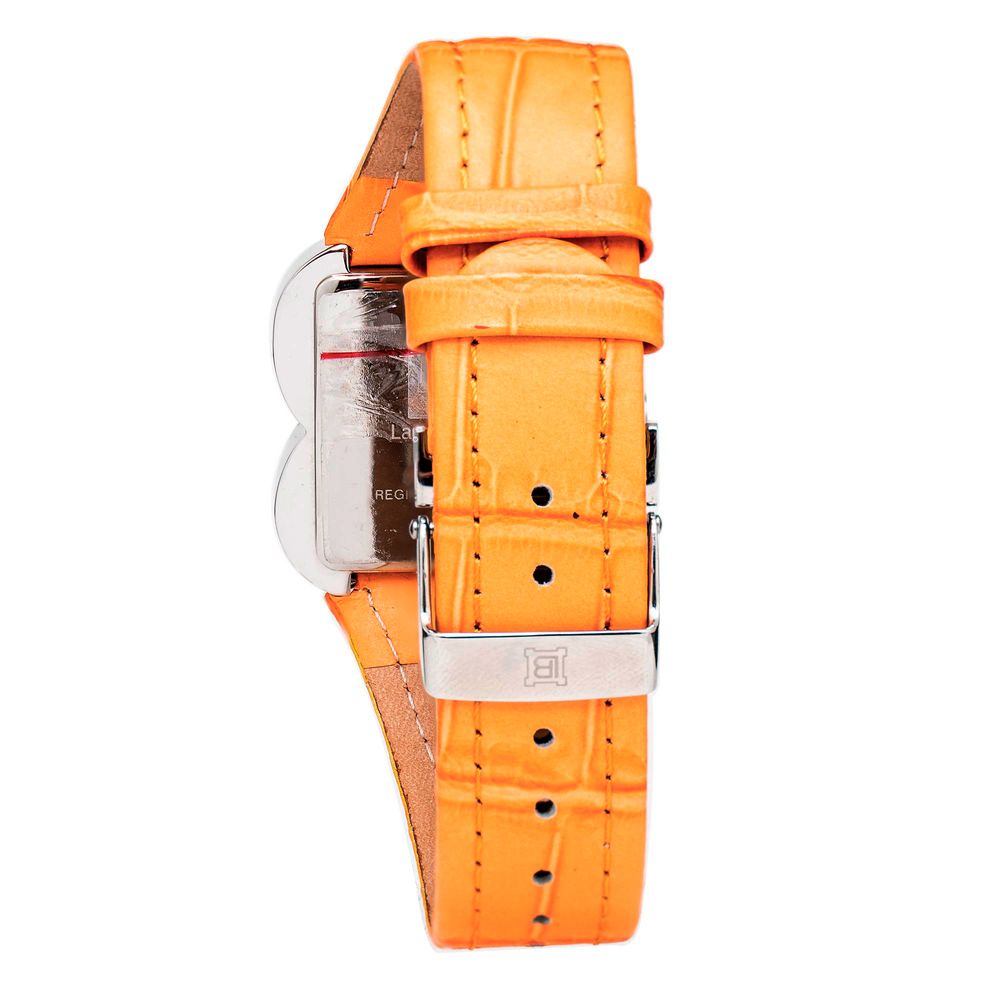 Orange Leather Bracelet Watch - Image 2