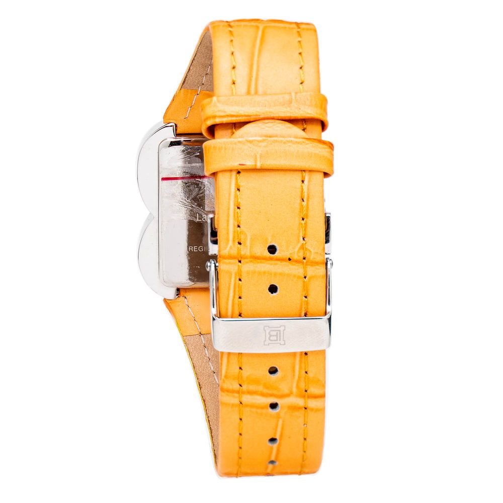 Orange Leather Dress Watch - Image 2