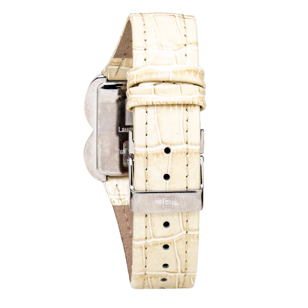 Beige Leather Dress Watch - Image 2