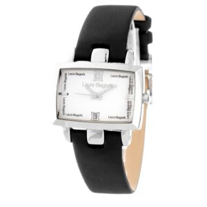 Black Leather Dress Watch
