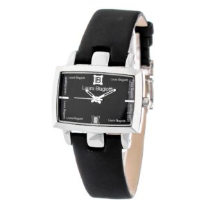 Black Leather Dress Watch